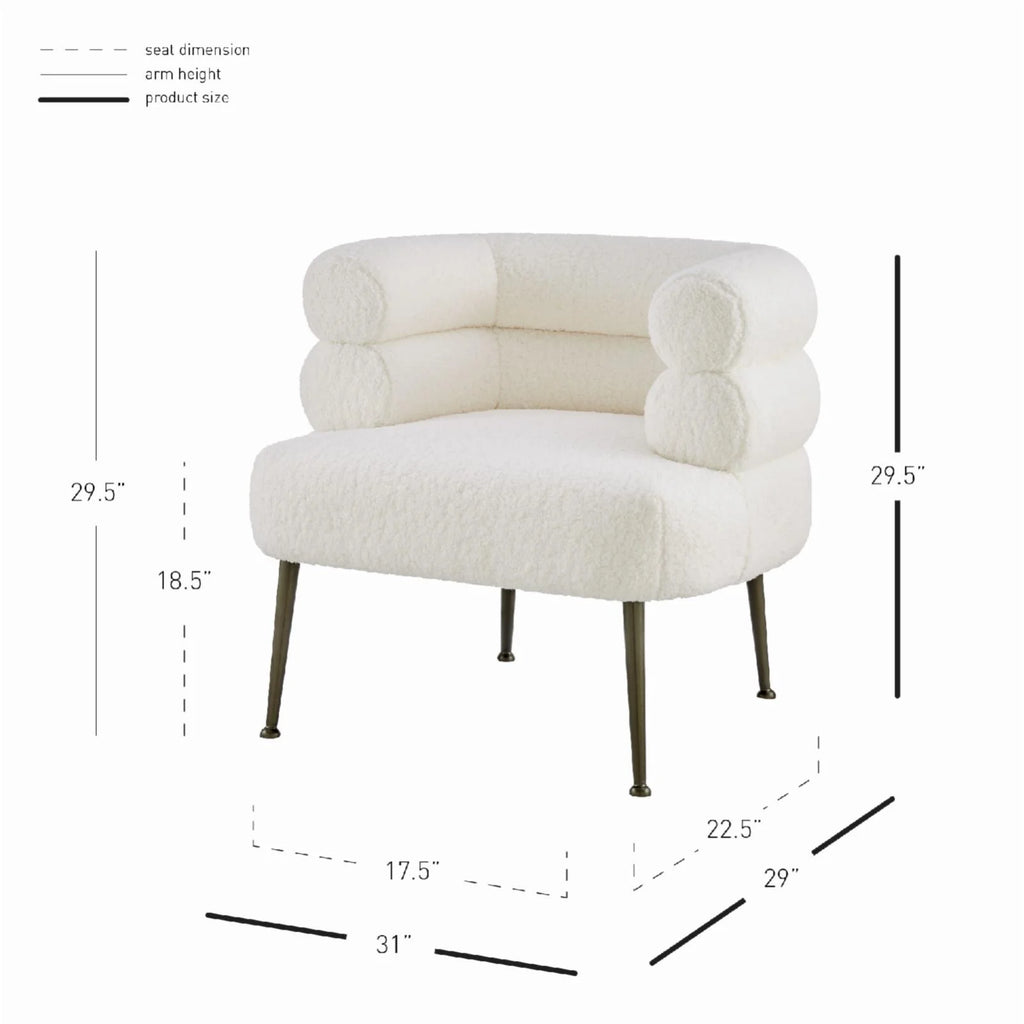 Modern Fabric Accent Chair E77585
