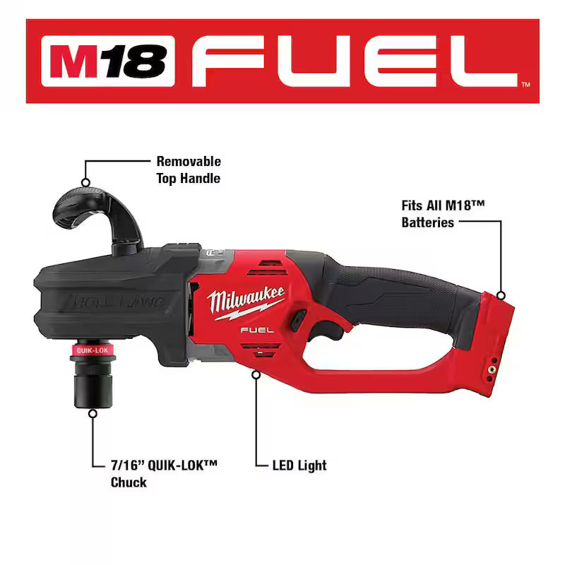18-Volt Lithium-Ion Brushless Cordless 7/16 in. Right Angle Drill I5033