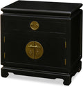 Chinese Elmwood End Cabinet with Brass Hardware A8331