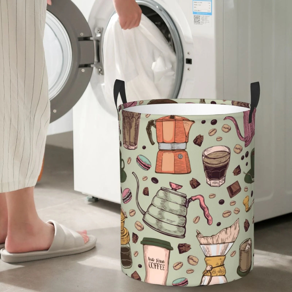 Foldable Laundry Hamper with Handles O3013