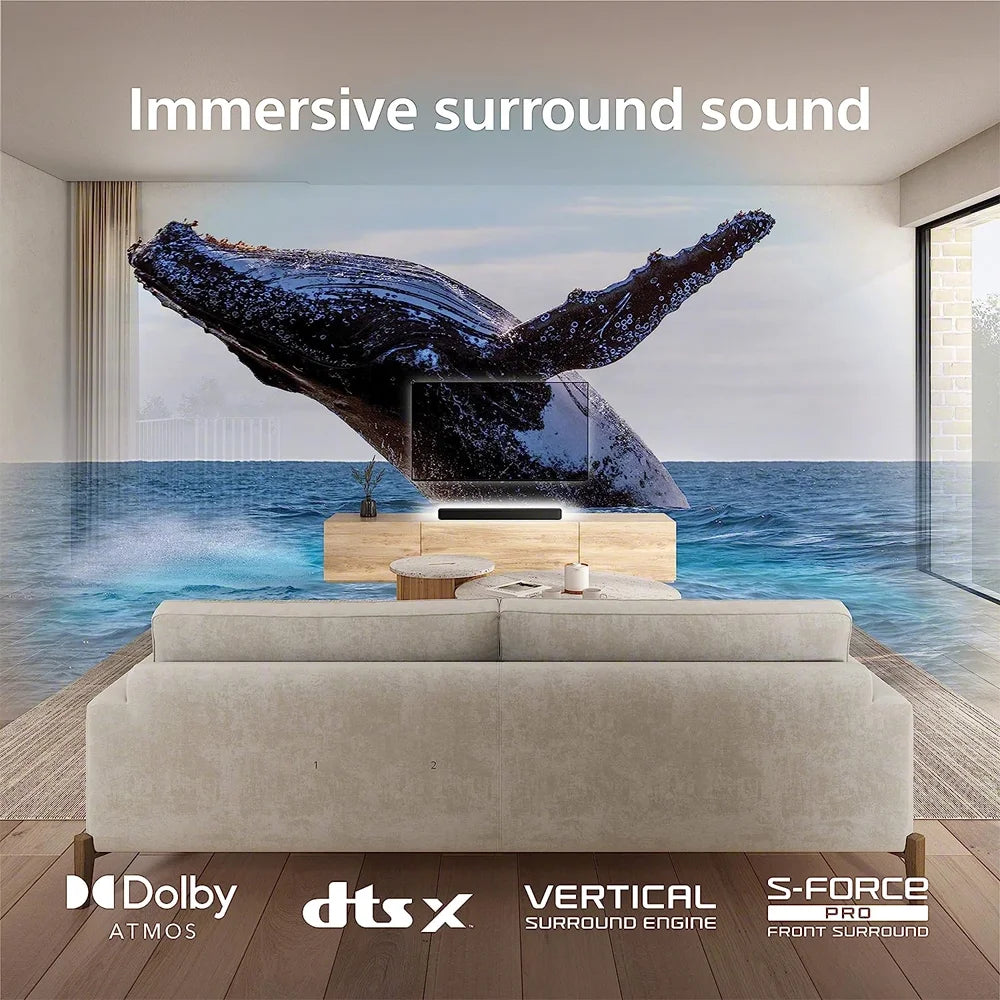 3.1ch Dolby Atmos Soundbar with Wireless Subwoofer and Rear Speakers E333