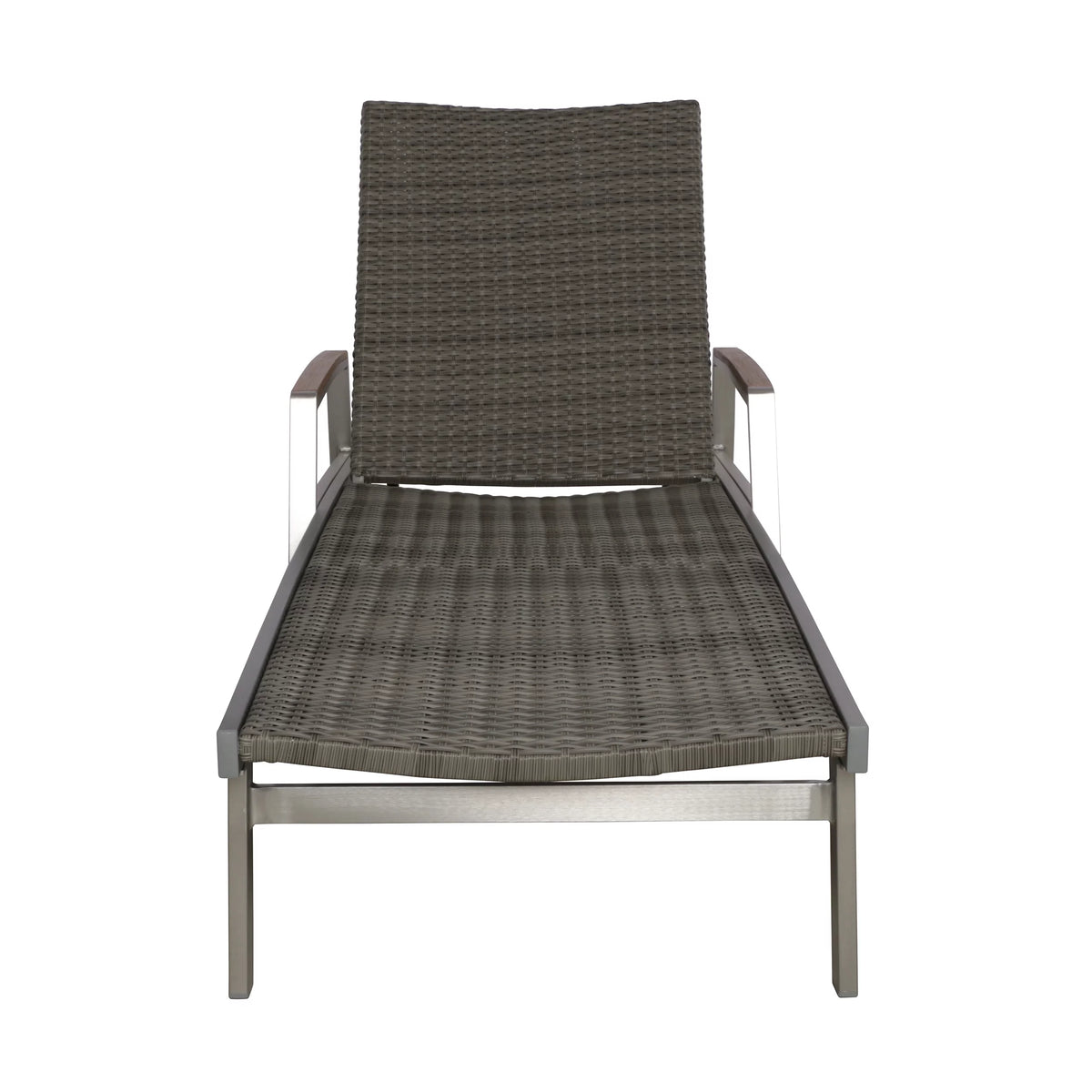 Outdoor Wicker and Aluminum Chaise Lounge U65784