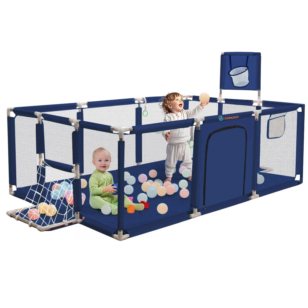 71x48inch Large Gray Baby Playpen F320170