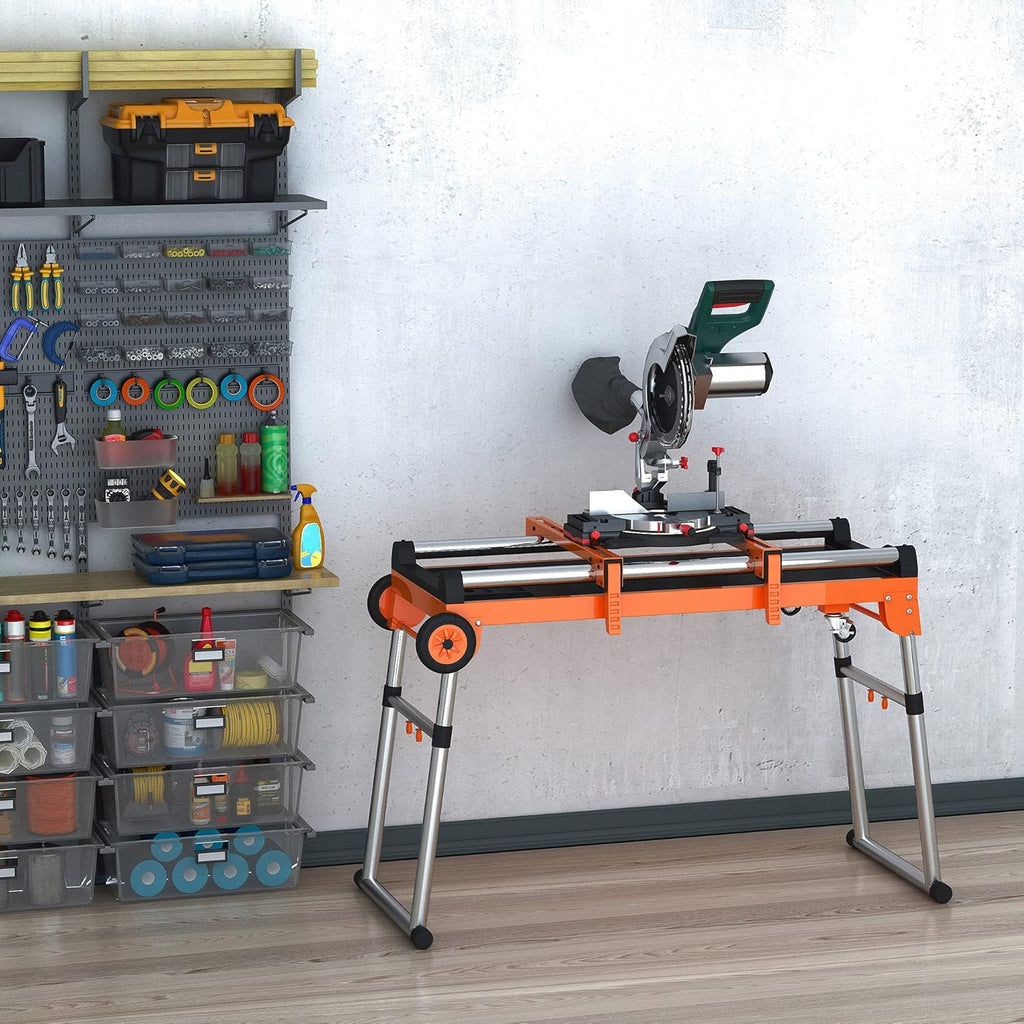 5-in-1 Folding Work Bench with Adjustable Legs S99536