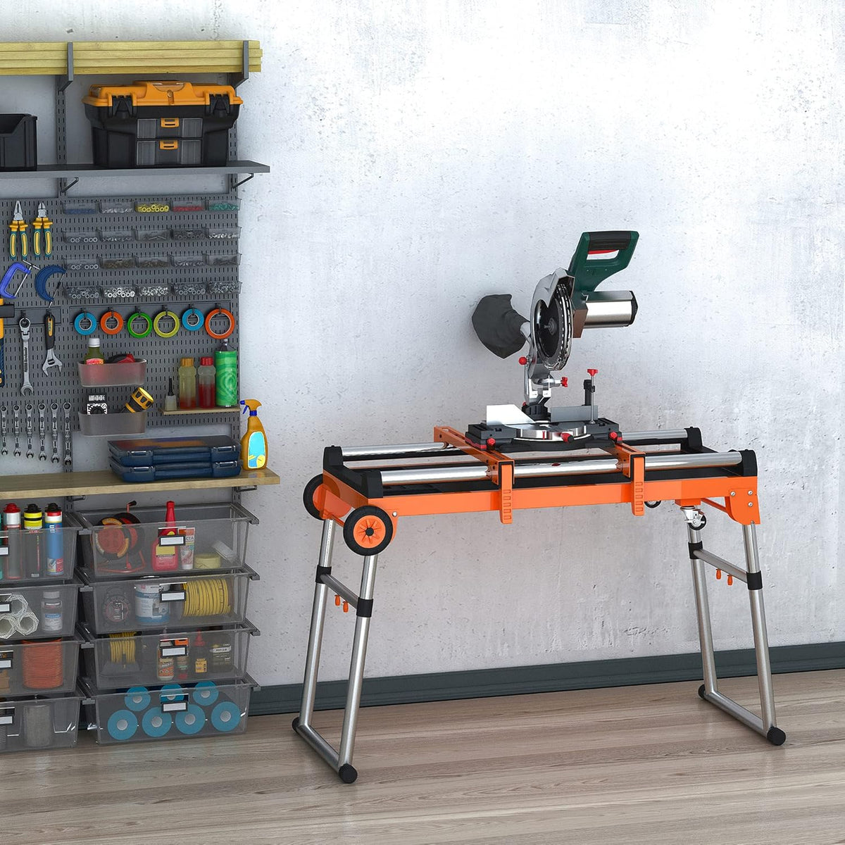 5-in-1 Folding Work Bench with Adjustable Legs S99536