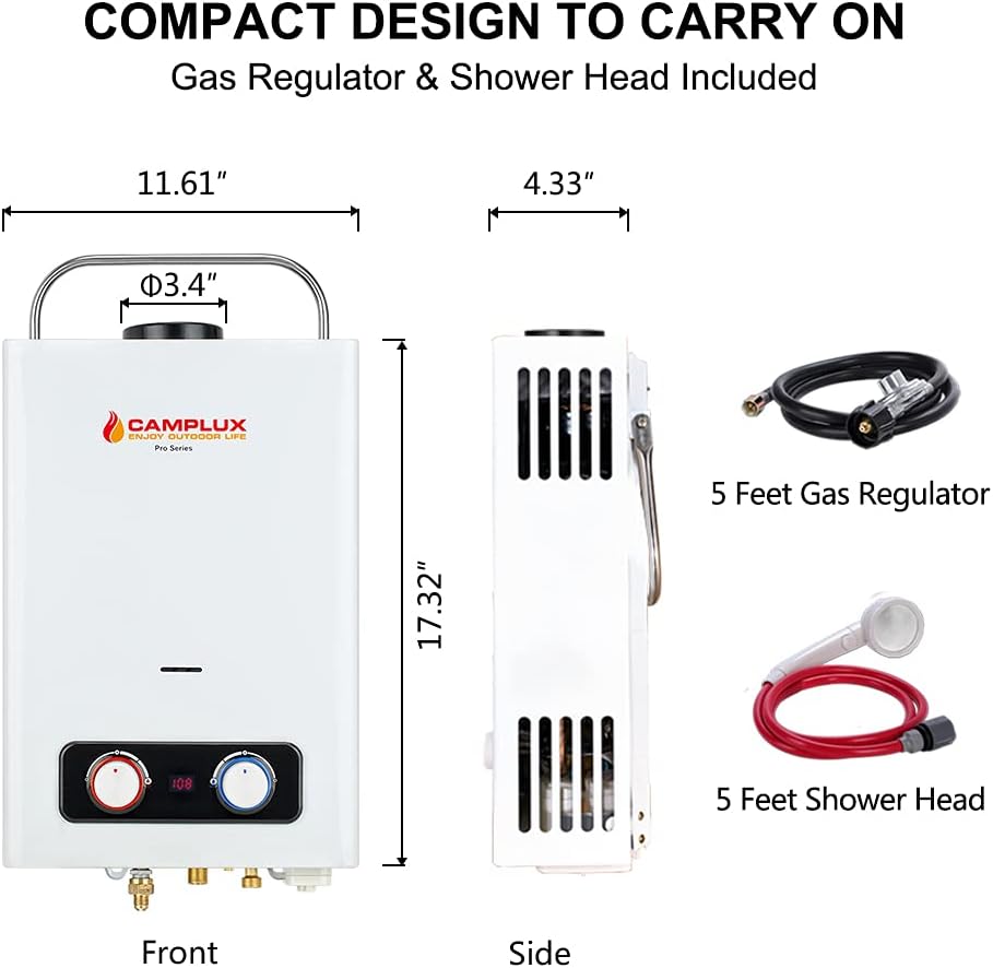 1.58GPM Outdoor Propane Tankless Gas Water Heater V344632