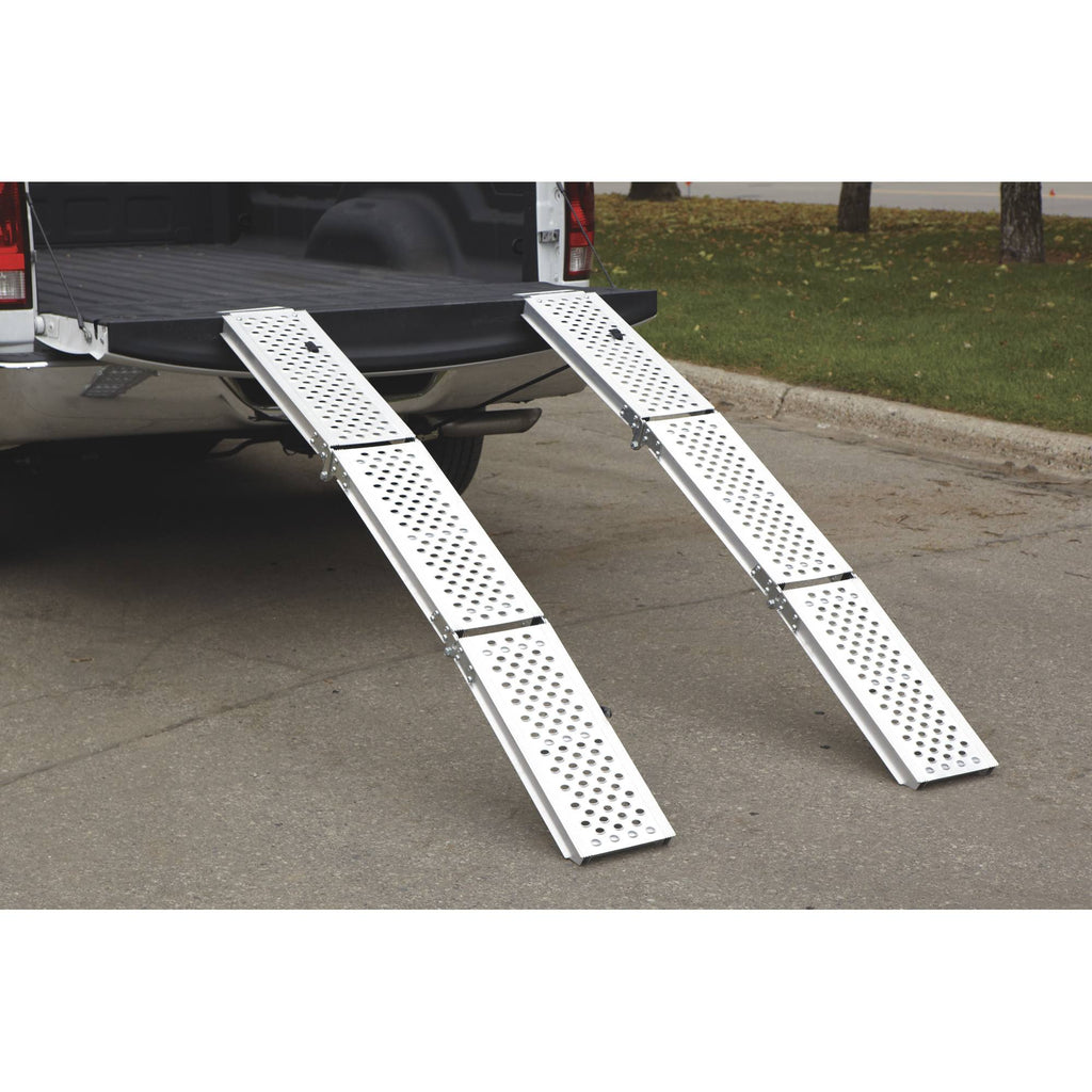 Folding Arched Aluminum Loading Ramp Set 1,000-Lb. Capacity I3579