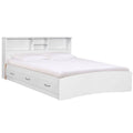Modern White Queen Captains Bed I8094