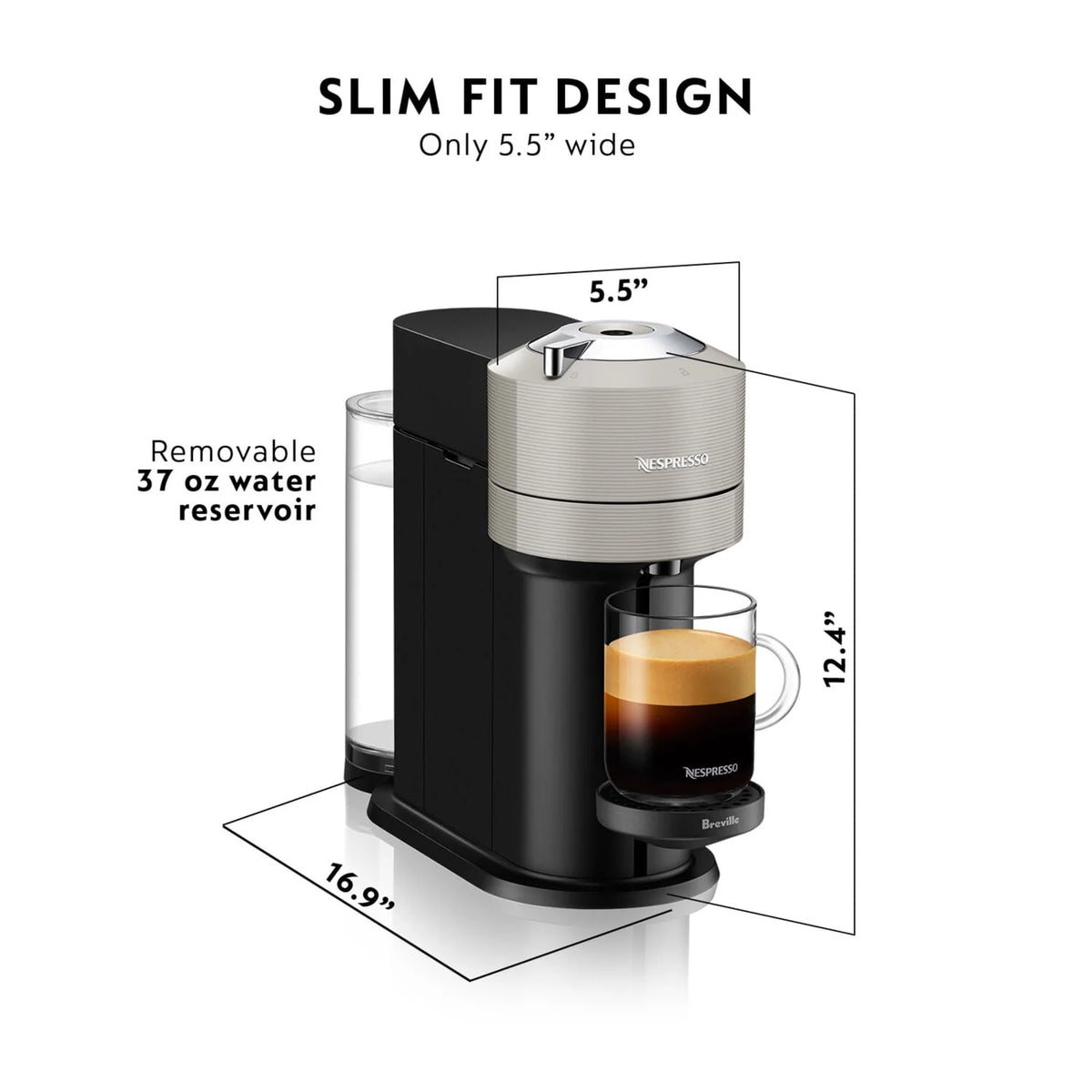 Red Coffee and Espresso Maker with Milk Frother P18216