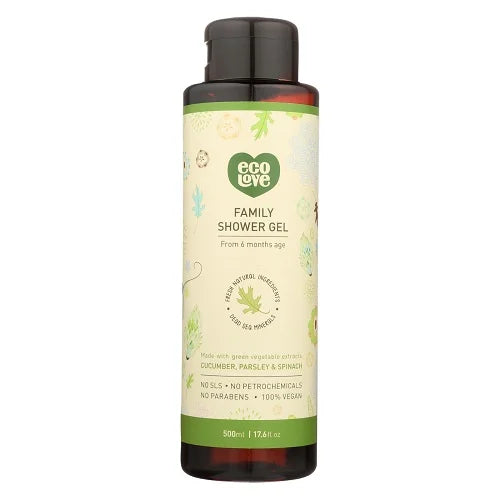 Green Vegetables Extracts Shower Gel, 17.6 Oz, 6 Pack Z7604
