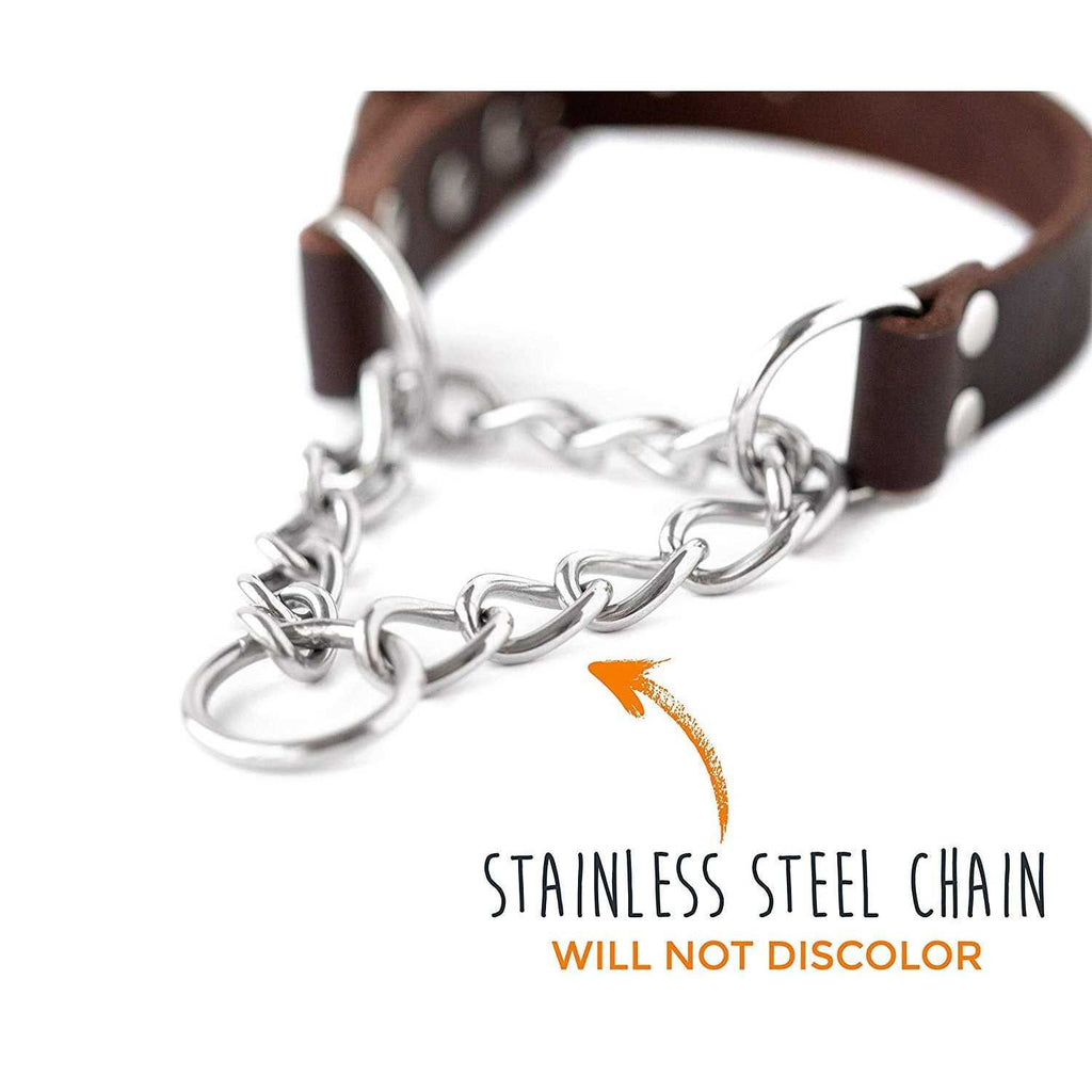 Leather Martingale Collar E270526