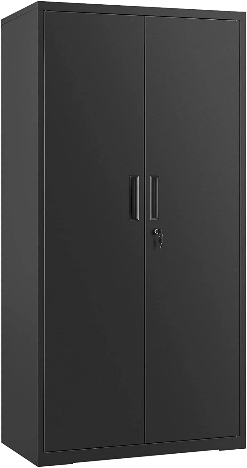 Metal Storage Cabinet with Doors and Shelves M22401