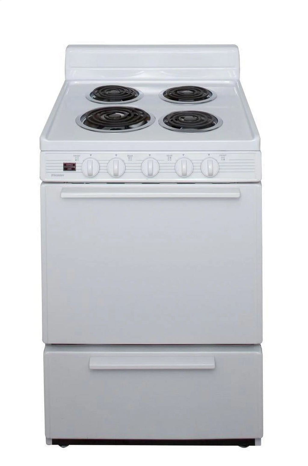 24" Freestanding Coil Electric Range White J633