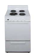 24" Freestanding Coil Electric Range White J633