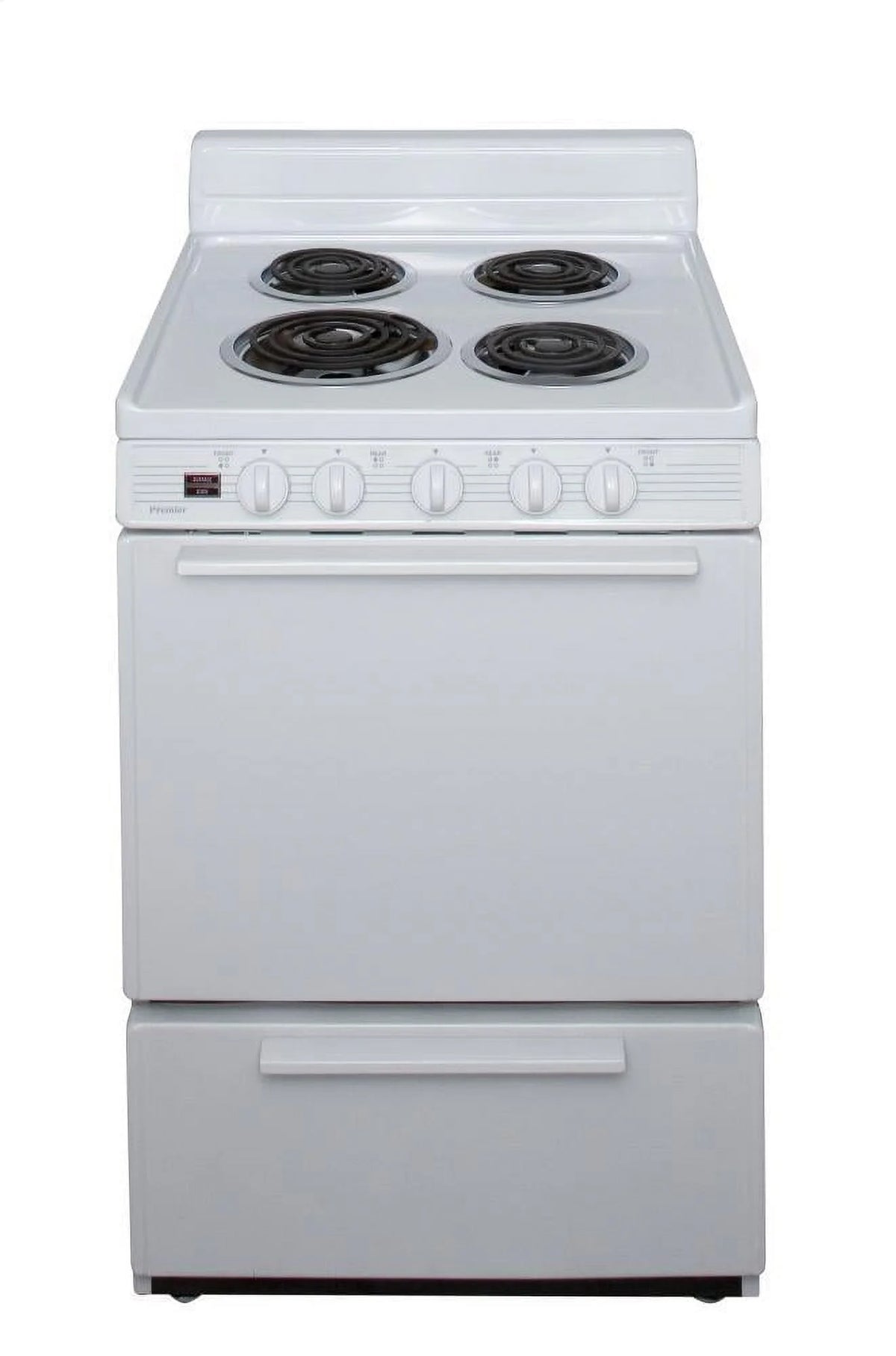 24" Freestanding Coil Electric Range White J633