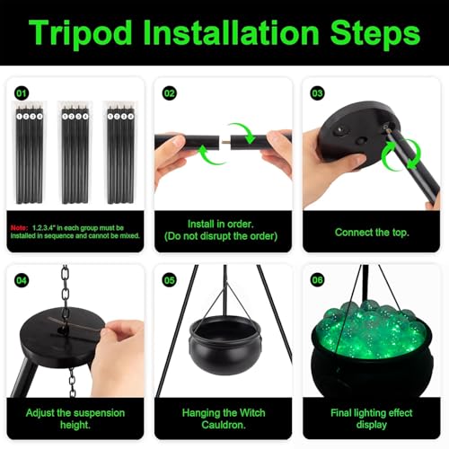 Halloween Plastic Cauldron with Lights X661977