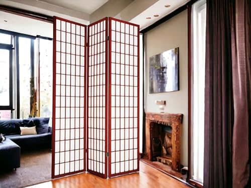 4 Panels 6ft High Japanese Style Room Divider J20920
