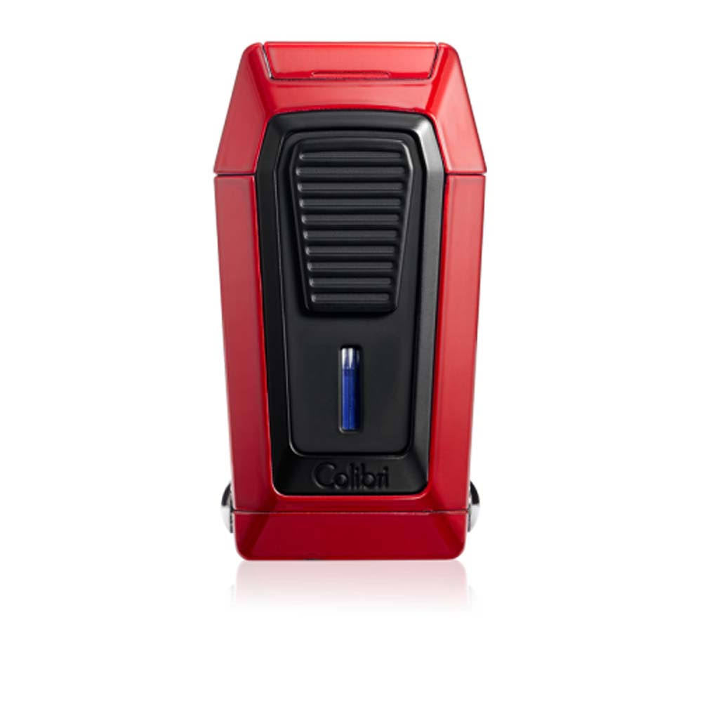 Red Black Triple Jet Lighter with V-Cutter K16515