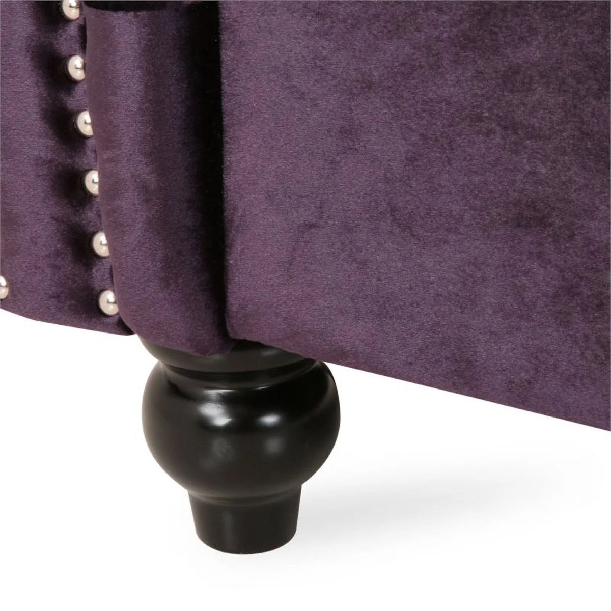 7 Seat Velvet Tufted Chesterfield Sectional X4377
