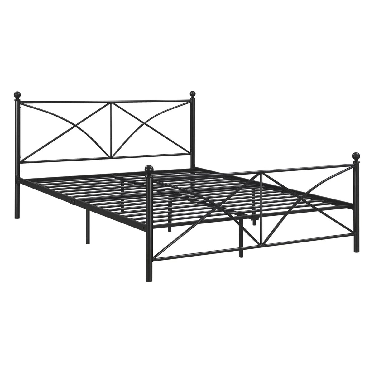 Queen Size Black Metal Bed D82769