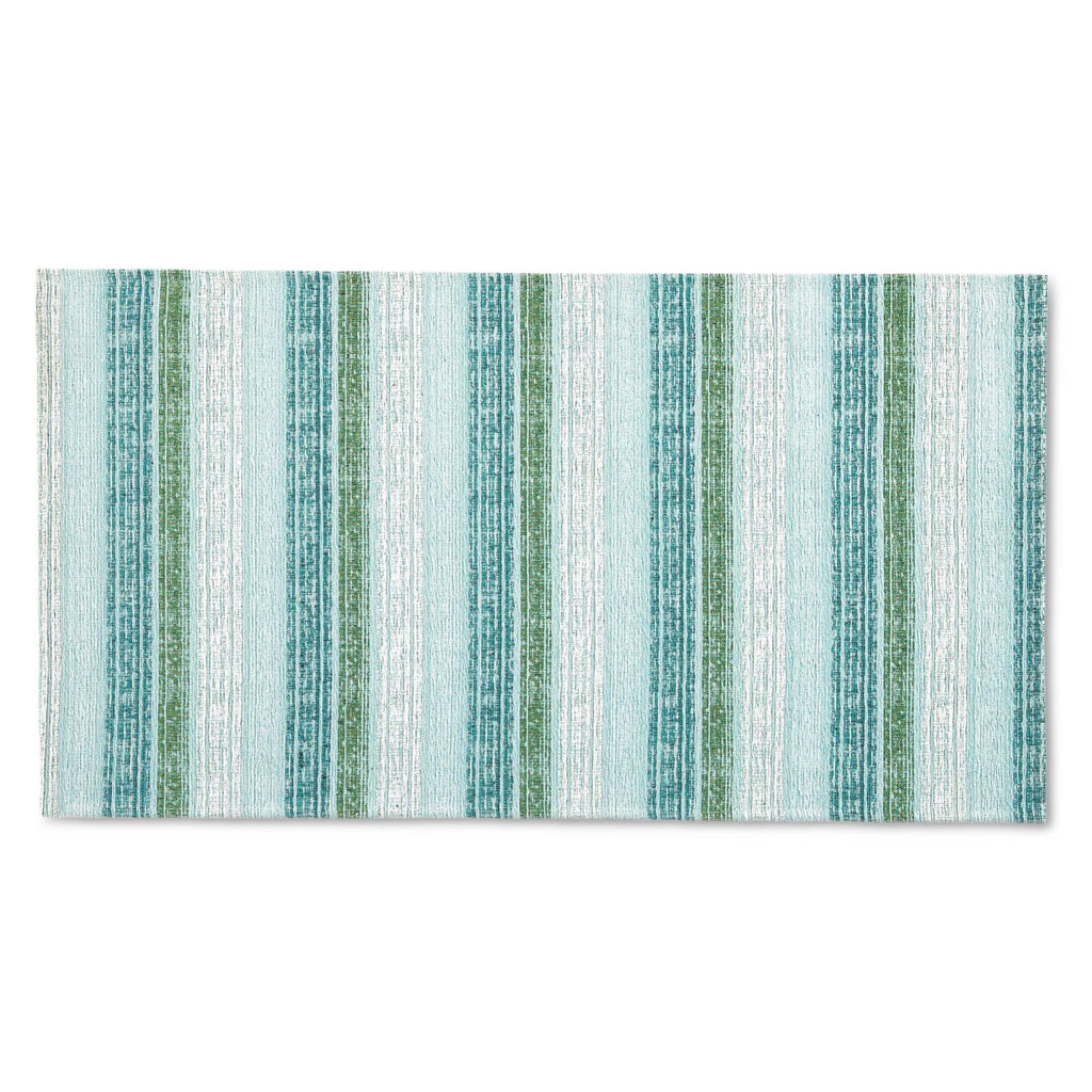 Mint Green/White 20"x36" Kitchen Mat E11440