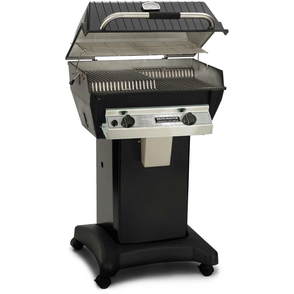 Propane Gas Grill On Black Cart Y975
