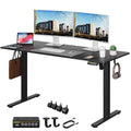 Adjustable Height Electric Standing Desk with Lockable Wheels Z485