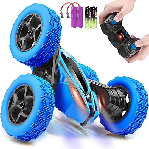Remote Control Car 2.4GHz Stunt 4WD 360° Rotating Off Road Crawler Toy Car Blue R675101