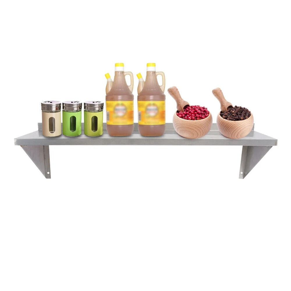 Stainless Steel 12'' x 36'' Kitchen Wall Shelf M982