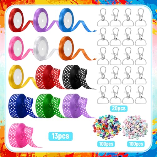 233 Pcs DIY Bead Keychain Making Kit T99097