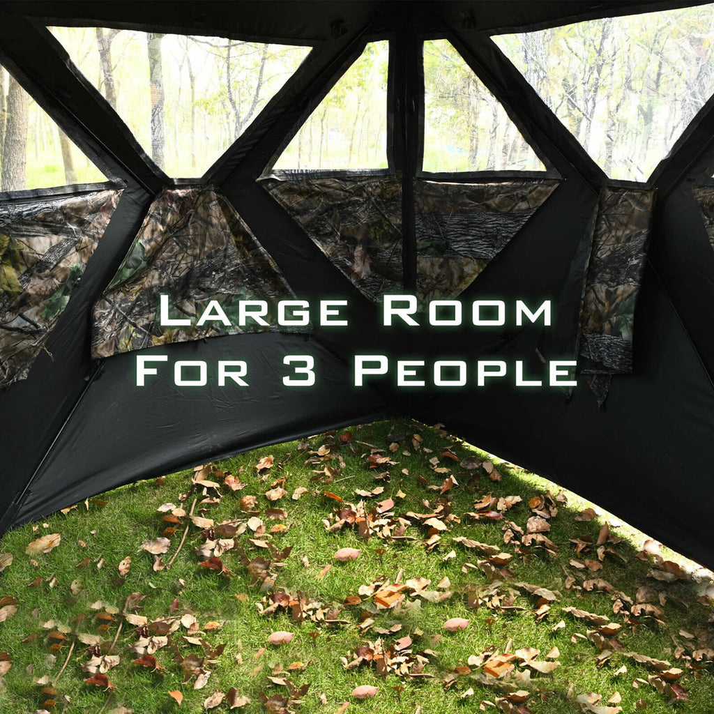 Portable 3 Person Pop-Up Hunting Blind with Carrying Bag X522153