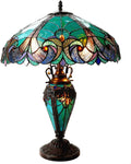 3 Light Victorian Double Lit Table Lamp L866