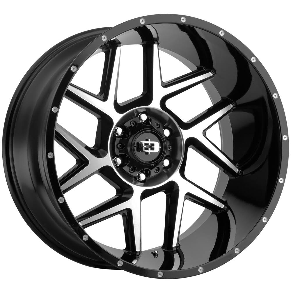 Machined Black Sliver Wheel U3376