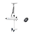 White 12V 55LBS 54inch Electric Bow Mount Trolling Motor with 2.4G Remote Control H9647