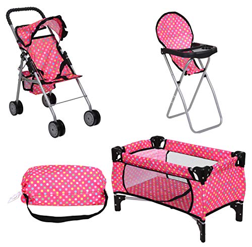 Doll 3 Piece Play Set Baby Doll Accessories J616466
