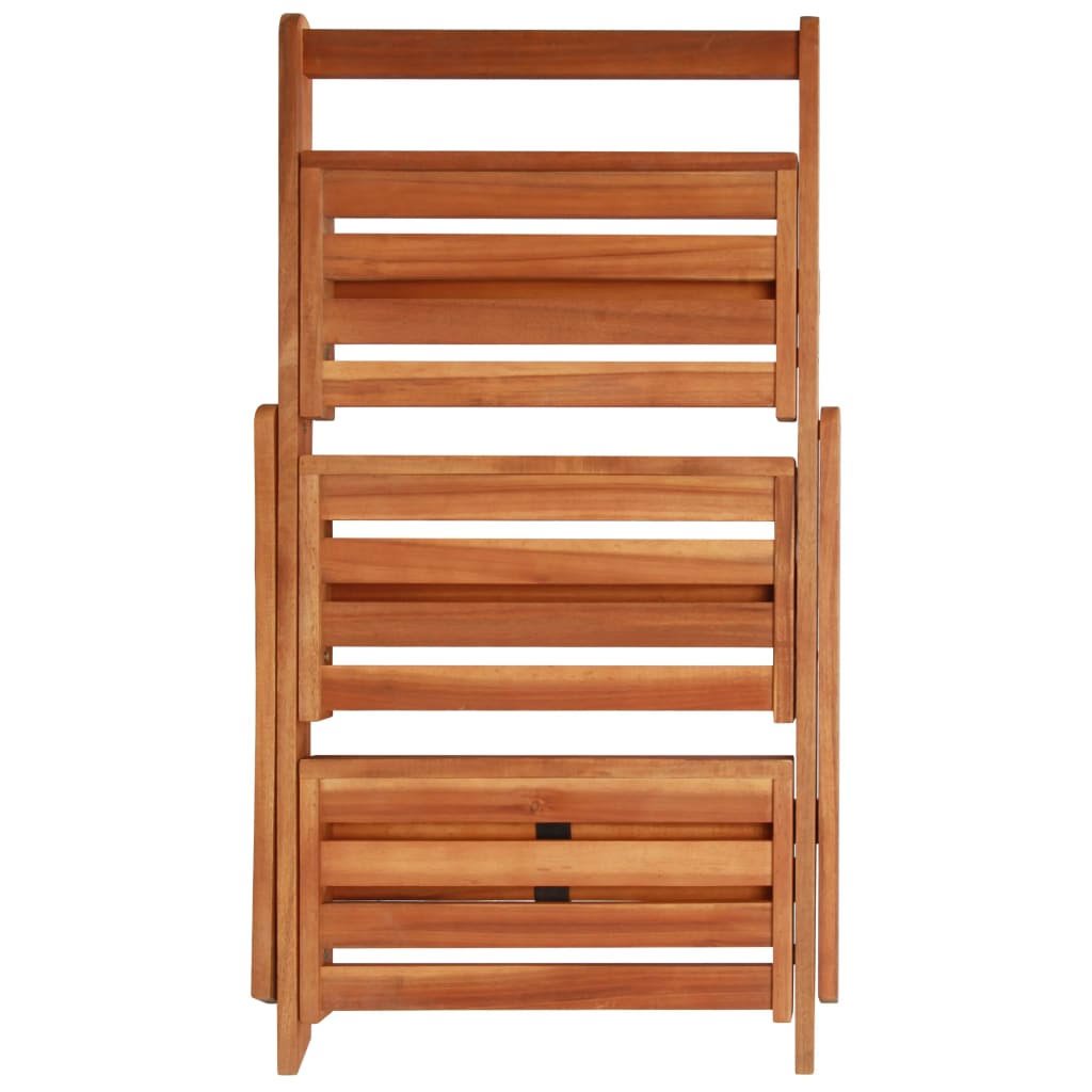 3-Tier Solid Acacia Wood Plant Stand M409180
