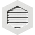 20 inchw x 14 inchh Vertical Peaked Gable Vent 6/12 Pitch PVC K284