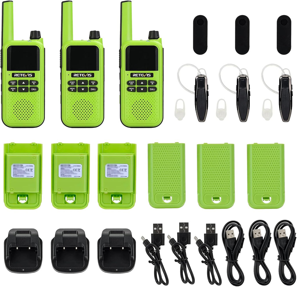 Bluetooth Rechargeable Two Way Radio 1400mAh 3Pcs X671