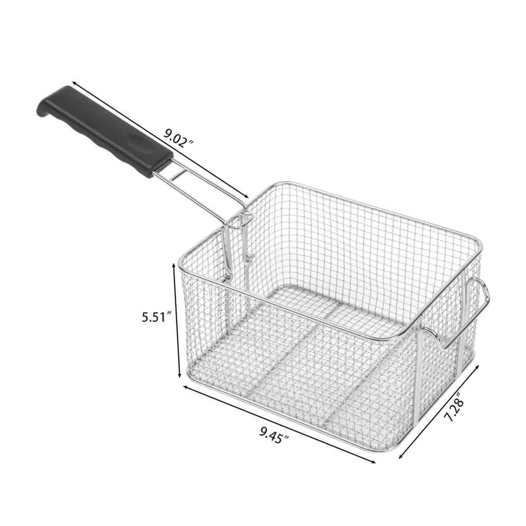16L Stainless Steel Double Tank Deep Fryer 3400W M107