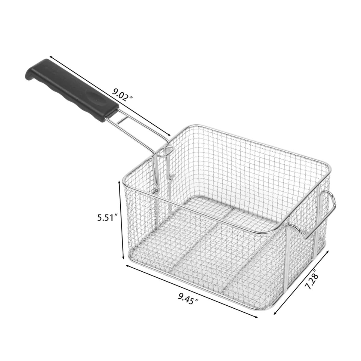 16L Stainless Steel Double Tank Deep Fryer 3400W M107