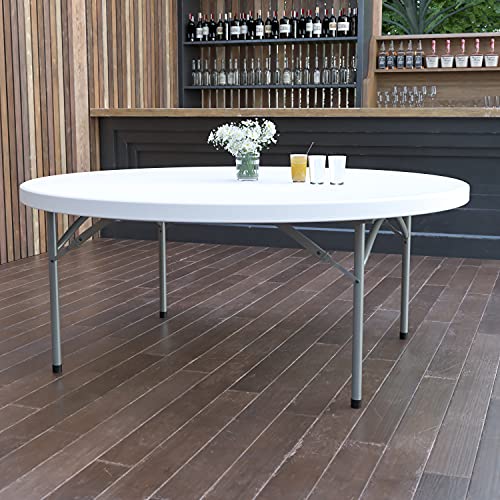 2' Round White Plastic Folding Event Table P7717