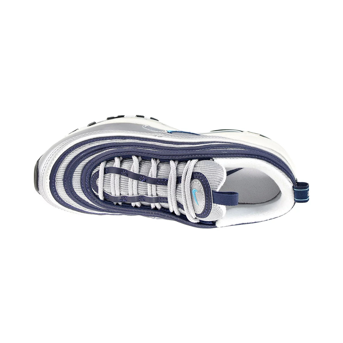 Metallic Silver Chlorine Blue Shoes G792