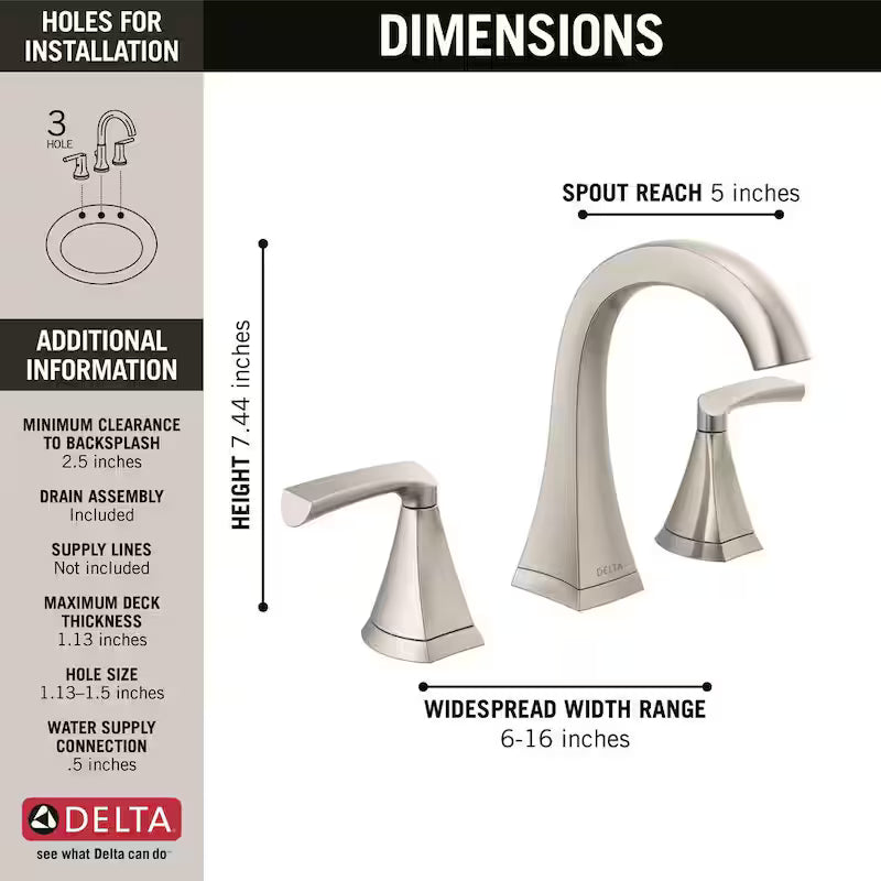 2-Handle Bathroom Faucet in Brushed Nickel G87149