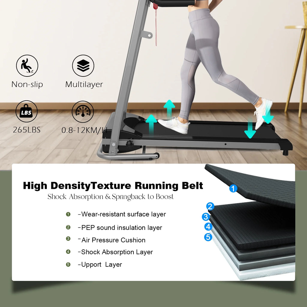 Folding Treadmill 2.5HP 240 lbs Max Weight F78882