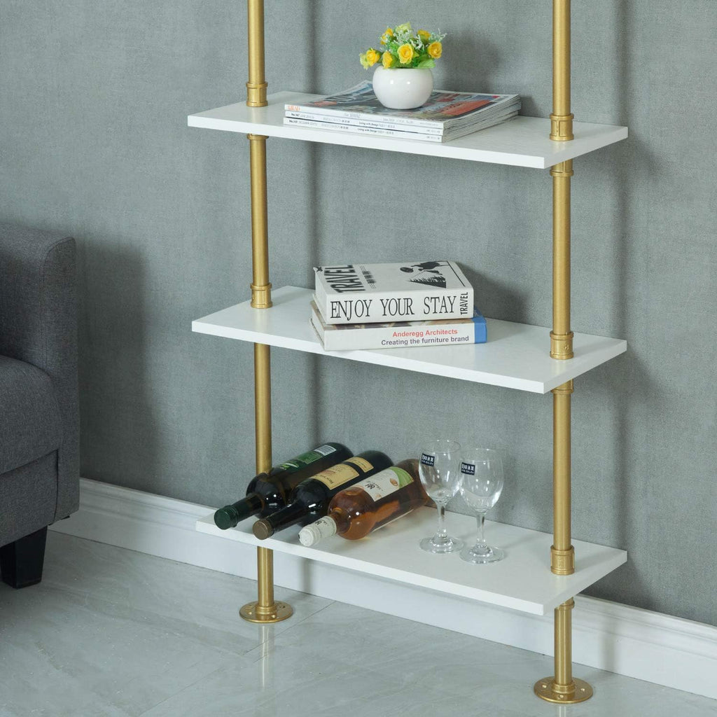 6-Tiers Wood Ladder Shelf Bookcase D7512