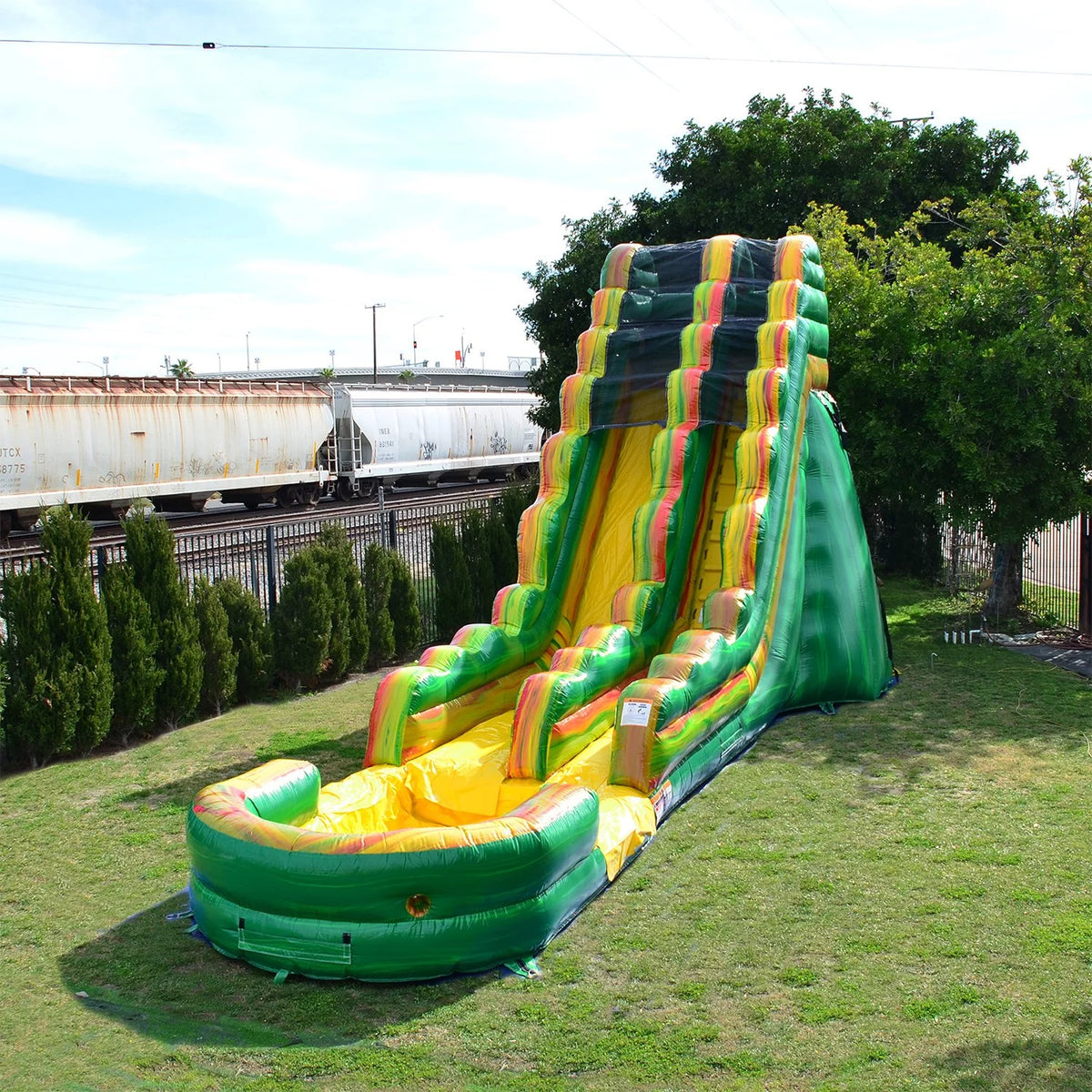 19' Commercial Grade Inflatable Water Slide with Splash Pool H422602