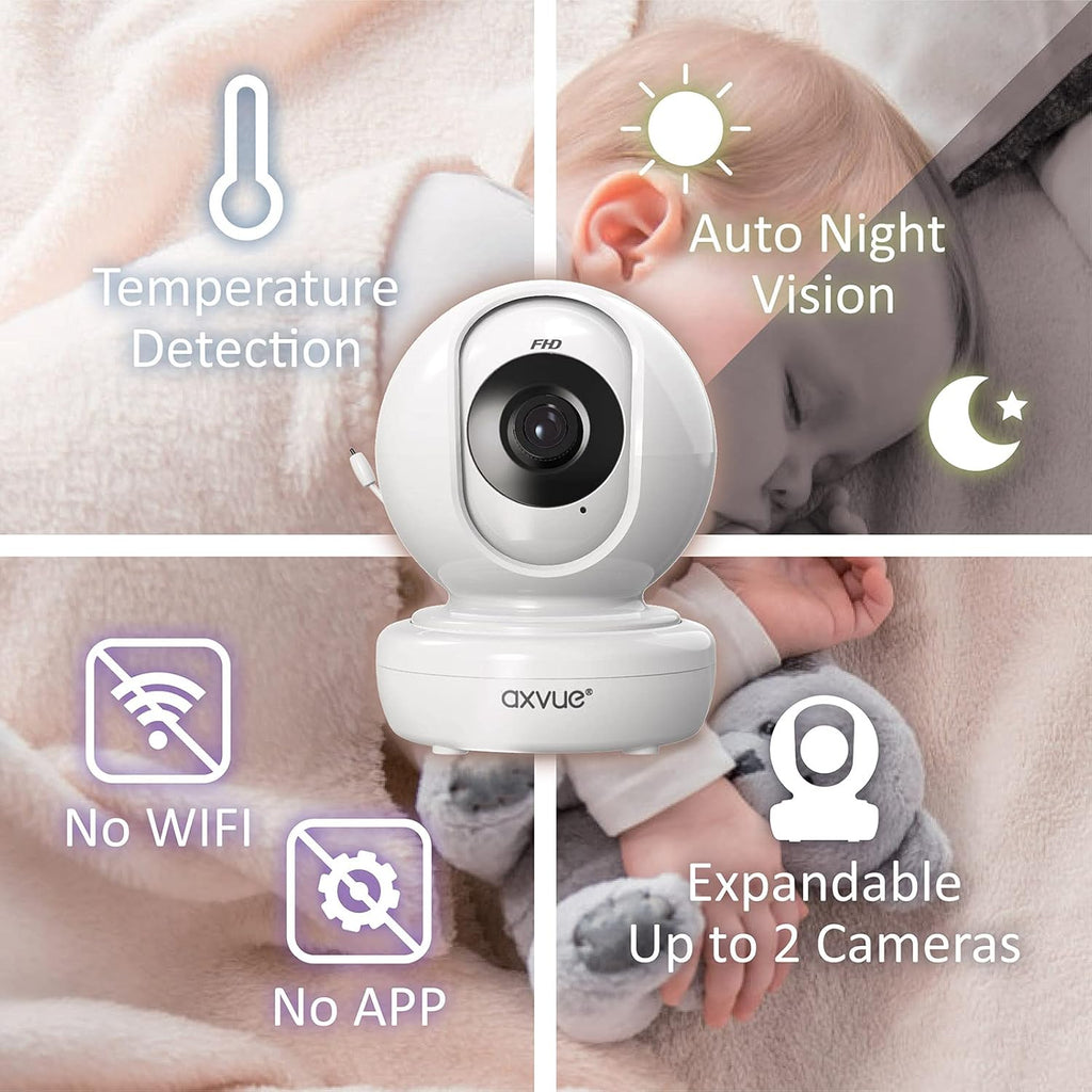 Video Baby Monitor with 5.5” Screen and 1080P Pan/Tilt Camera E294
