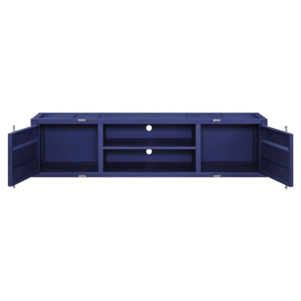 2-Door Metal Frame TV Stand with Shelves K5980