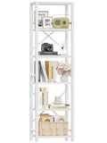 6 Tier Metal and Wood Bookshelf X721