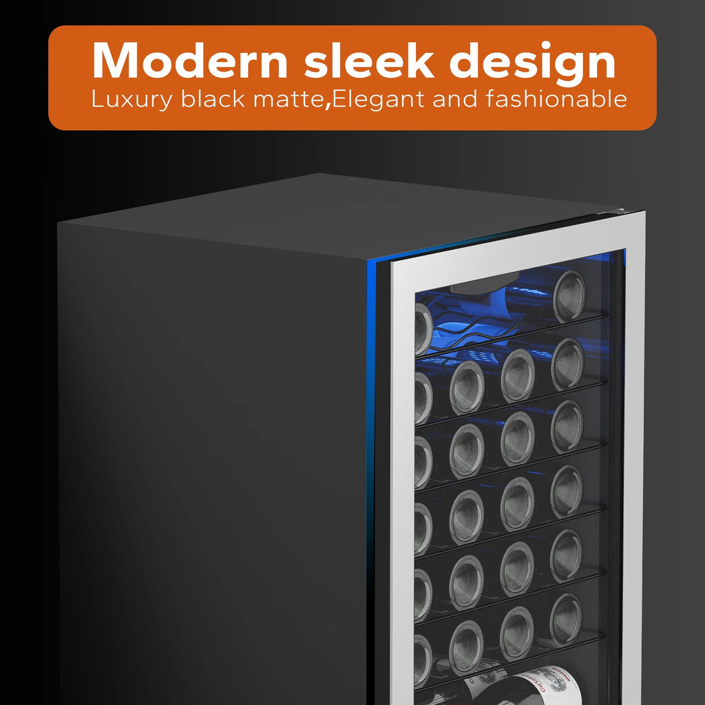 47 Bottle Mini Wine Cooler Refrigerator with Glass Door K880297
